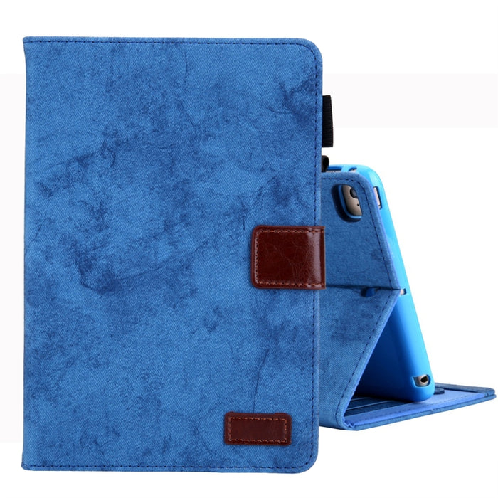 Estuche de cuero con tapa horizontal de estilo comercial, con soporte y ranura para tarjeta y marco de fotos y función de suspensión / activación, For Galaxy Tab A 8.0 & S Pen (2019), For Galaxy Tab A 8.0 (2019) / T290, For Galaxy Tab A 10.1 (2016) / T...