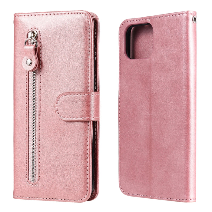 Estuche de cuero con tapa horizontal y cremallera con textura de becerro a la moda con soporte, ranuras para tarjetas y billetera, For OPPO F17 Pro / A93, For OPPO Realme 5 / 5s / C3, For Google Pixel 4a 4G, For Google Pixel 5 XL / Pixel 4a 5G         ...