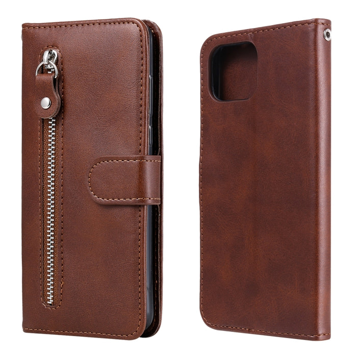 Estuche de cuero con tapa horizontal y cremallera con textura de becerro a la moda con soporte, ranuras para tarjetas y billetera, For OPPO F17 Pro / A93, For OPPO Realme 5 / 5s / C3, For Google Pixel 4a 4G, For Google Pixel 5 XL / Pixel 4a 5G         ...