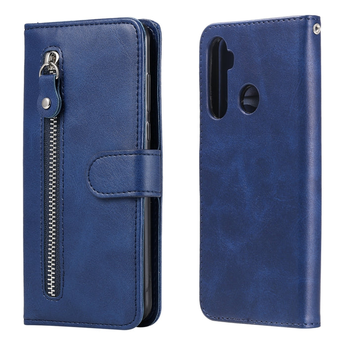 Estuche de cuero con tapa horizontal y cremallera con textura de becerro a la moda con soporte, ranuras para tarjetas y billetera, For OPPO F17 Pro / A93, For OPPO Realme 5 / 5s / C3, For Google Pixel 4a 4G, For Google Pixel 5 XL / Pixel 4a 5G         ...