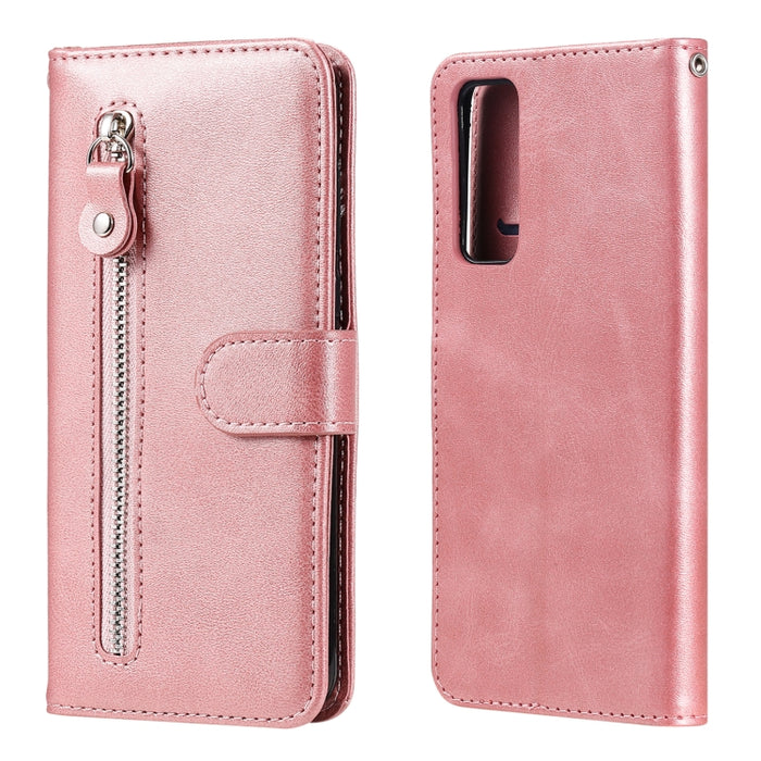 Estuche de cuero con tapa horizontal y cremallera con textura de becerro a la moda con soporte, ranuras para tarjetas y billetera, For OPPO F17 Pro / A93, For OPPO Realme 5 / 5s / C3, For Google Pixel 4a 4G, For Google Pixel 5 XL / Pixel 4a 5G         ...