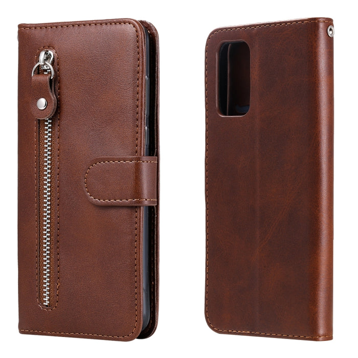 Estuche de cuero con tapa horizontal y cremallera con textura de becerro a la moda con soporte, ranuras para tarjetas y billetera, For OPPO F17 Pro / A93, For OPPO Realme 5 / 5s / C3, For Google Pixel 4a 4G, For Google Pixel 5 XL / Pixel 4a 5G         ...
