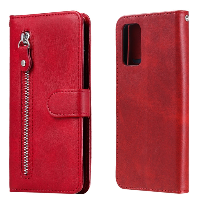 Estuche de cuero con tapa horizontal y cremallera con textura de becerro a la moda con soporte, ranuras para tarjetas y billetera, For OPPO F17 Pro / A93, For OPPO Realme 5 / 5s / C3, For Google Pixel 4a 4G, For Google Pixel 5 XL / Pixel 4a 5G         ...