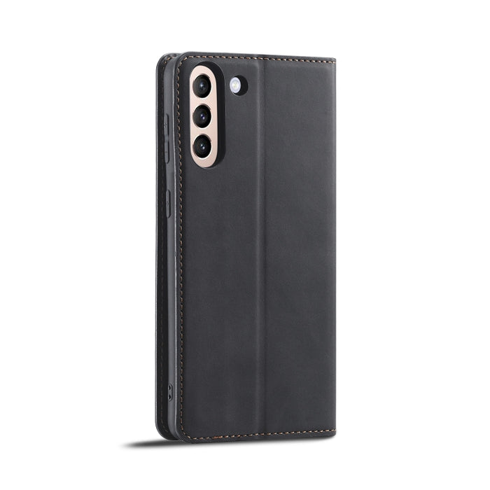 Forwenw Dream Series Oil Edge Fuerte magnetismo Funda de cuero con tapa horizontal con soporte y ranuras para tarjetas y billetera y marco de fotos, For Samsung Galaxy S21 5G, For Samsung Galaxy S21+ 5G, For Samsung Galaxy S21 Ultra 5G                 ...