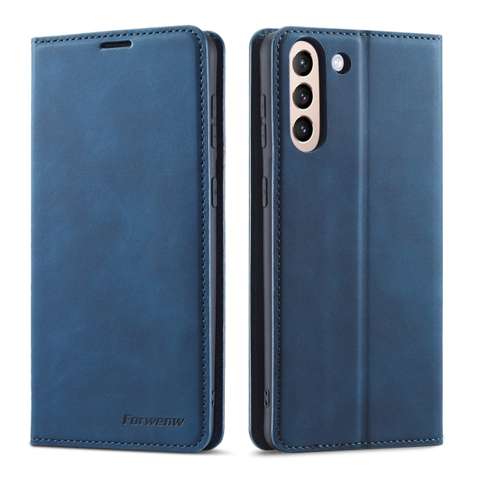 Forwenw Dream Series Oil Edge Fuerte magnetismo Funda de cuero con tapa horizontal con soporte y ranuras para tarjetas y billetera y marco de fotos, For Samsung Galaxy S21 5G, For Samsung Galaxy S21+ 5G, For Samsung Galaxy S21 Ultra 5G                 ...