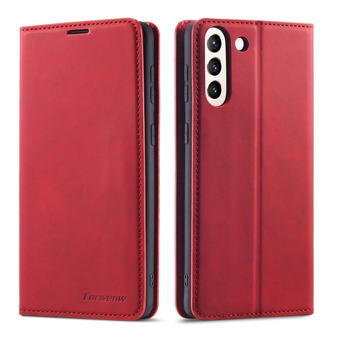 Forwenw Dream Series Oil Edge Fuerte magnetismo Funda de cuero con tapa horizontal con soporte y ranuras para tarjetas y billetera y marco de fotos, For Samsung Galaxy S21 5G, For Samsung Galaxy S21+ 5G, For Samsung Galaxy S21 Ultra 5G                 ...