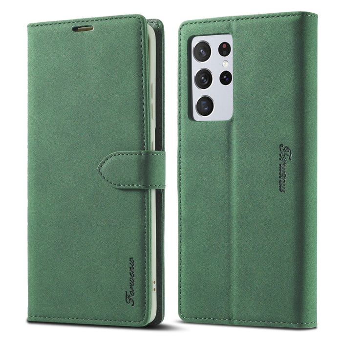 Forwenw F1 Series Matte Strong Magnetism Funda de cuero con tapa horizontal con soporte y ranuras para tarjetas y billetera y marco de fotos, For Samsung Galaxy A12, For Samsung Galaxy A32 5G, For Samsung Galaxy S21 5G, For Samsung Galaxy S21+ 5G      ...