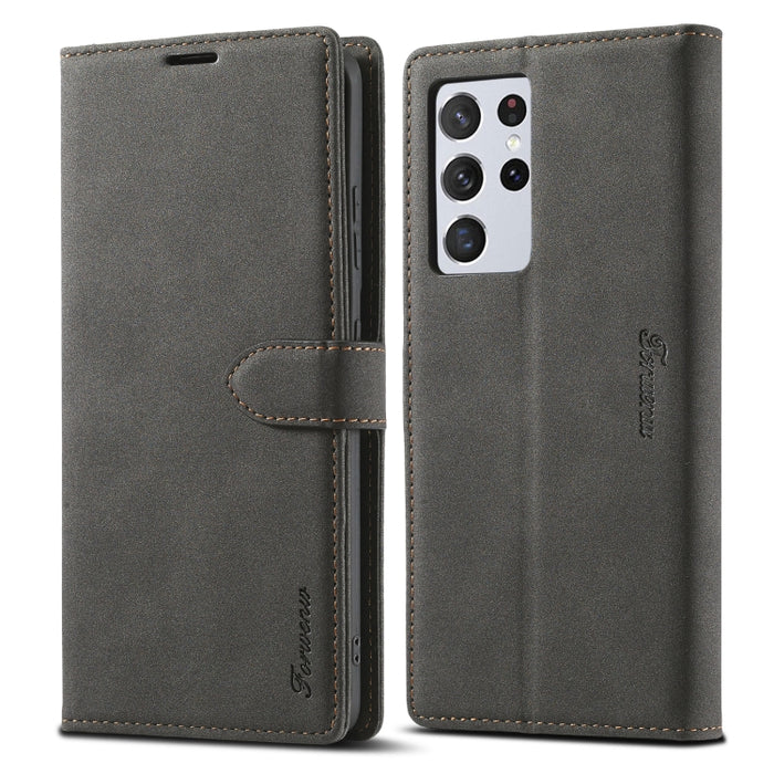 Forwenw F1 Series Matte Strong Magnetism Funda de cuero con tapa horizontal con soporte y ranuras para tarjetas y billetera y marco de fotos, For Samsung Galaxy A12, For Samsung Galaxy A32 5G, For Samsung Galaxy S21 5G, For Samsung Galaxy S21+ 5G      ...