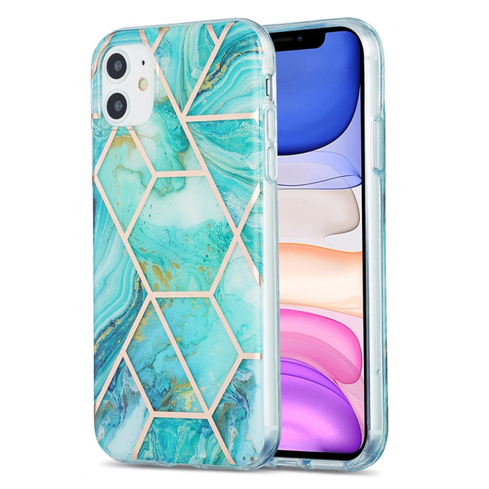 Estuche protector de TPU con patrón de mármol de galvanoplastia 3D
