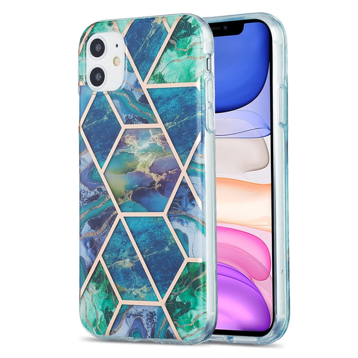 Estuche protector de TPU con patrón de mármol de galvanoplastia 3D