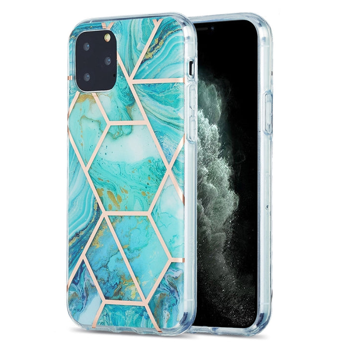Estuche protector de TPU con patrón de mármol de galvanoplastia 3D