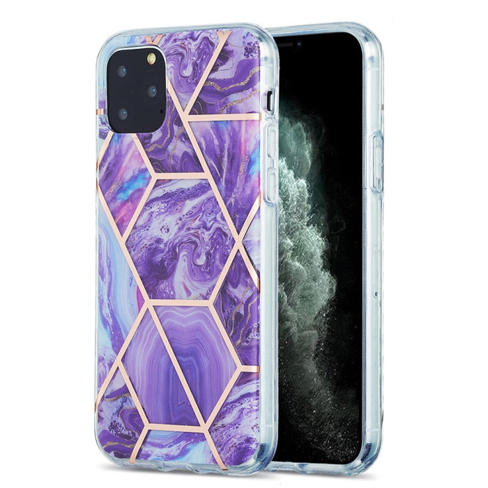 Estuche protector de TPU con patrón de mármol de galvanoplastia 3D