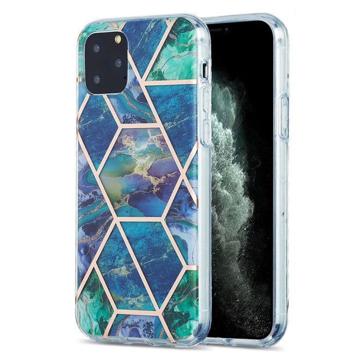 Estuche protector de TPU con patrón de mármol de galvanoplastia 3D