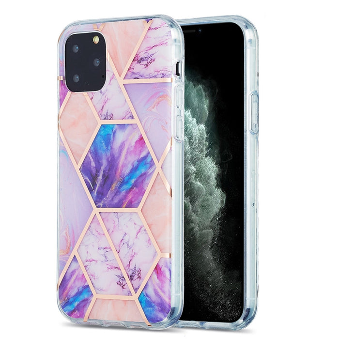Estuche protector de TPU con patrón de mármol de galvanoplastia 3D