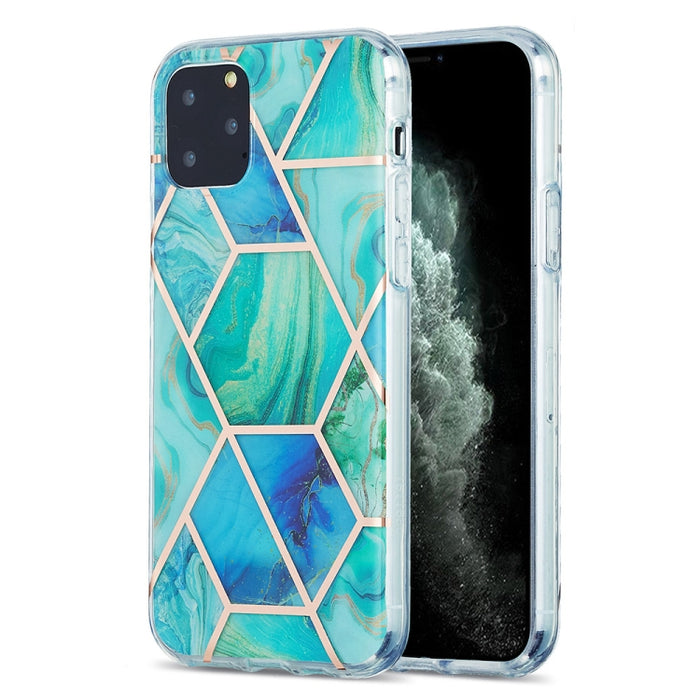 Estuche protector de TPU con patrón de mármol de galvanoplastia 3D
