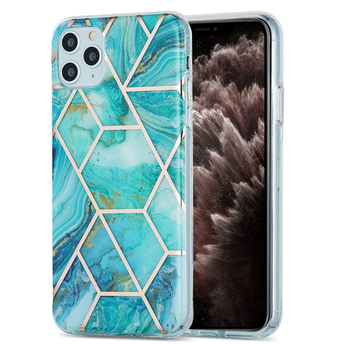 Estuche protector de TPU con patrón de mármol de galvanoplastia 3D