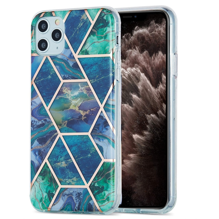 Estuche protector de TPU con patrón de mármol de galvanoplastia 3D