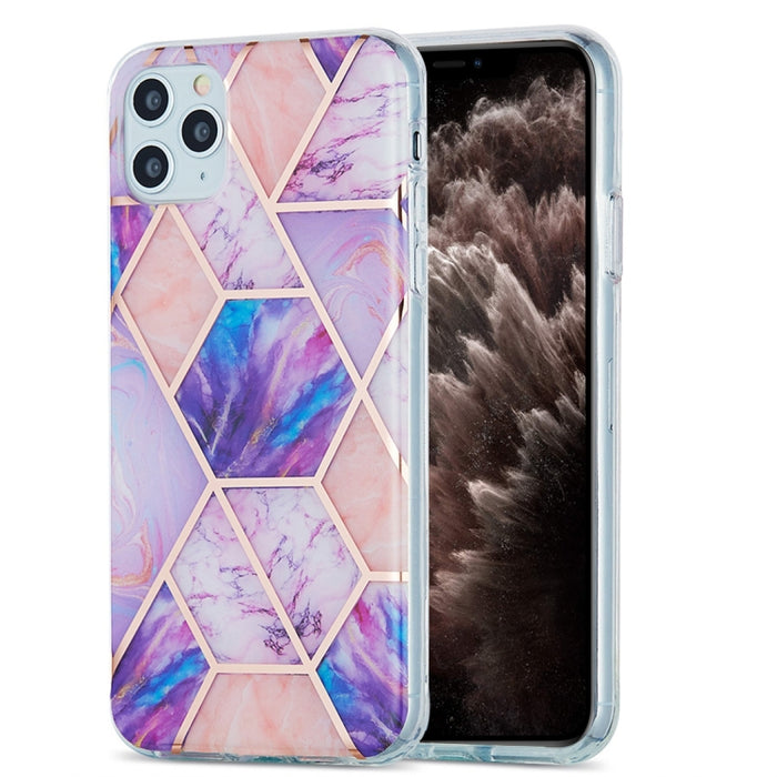 Estuche protector de TPU con patrón de mármol de galvanoplastia 3D