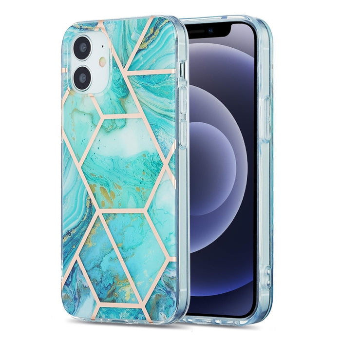 Estuche protector de TPU con patrón de mármol de galvanoplastia 3D