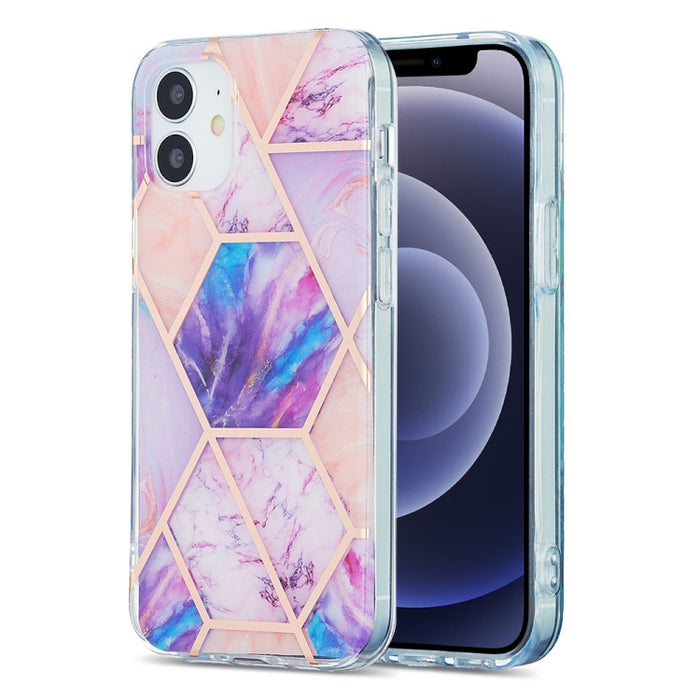 Estuche protector de TPU con patrón de mármol de galvanoplastia 3D