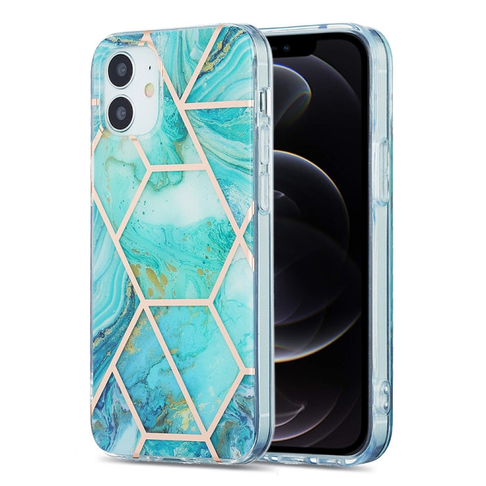 Estuche protector de TPU con patrón de mármol de galvanoplastia 3D