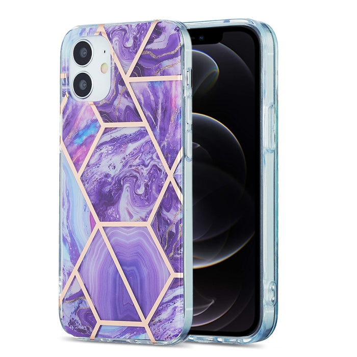 Estuche protector de TPU con patrón de mármol de galvanoplastia 3D