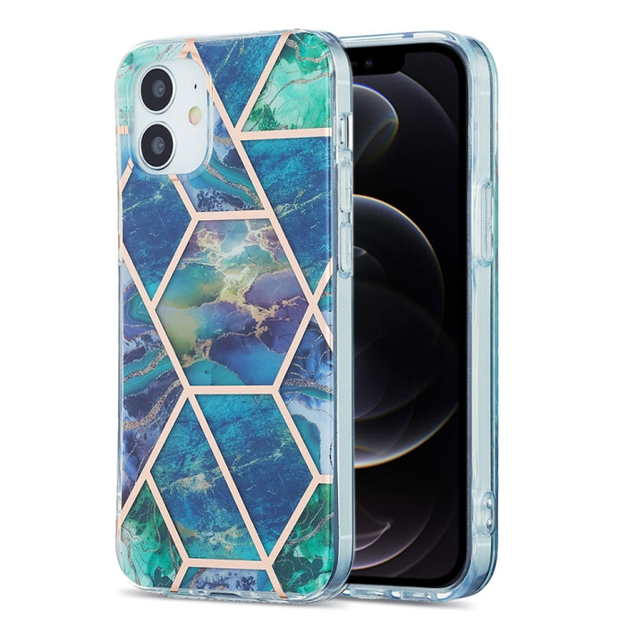 Estuche protector de TPU con patrón de mármol de galvanoplastia 3D