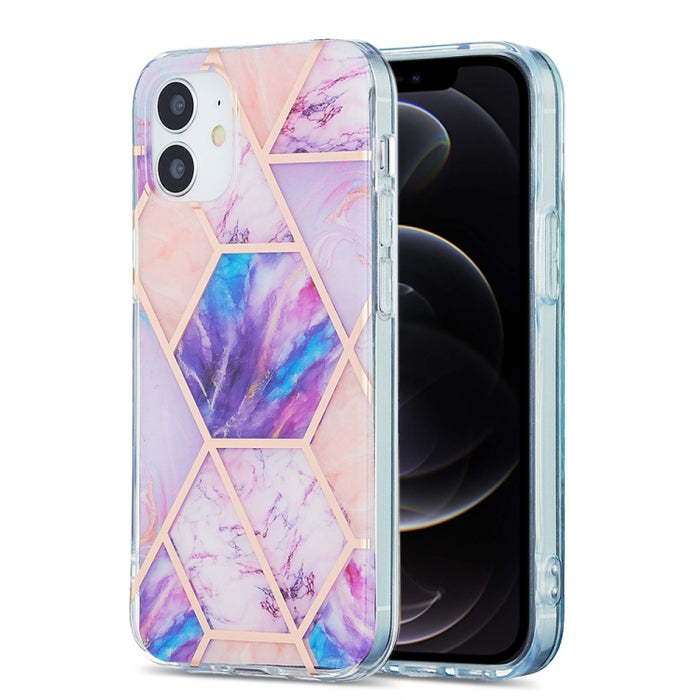 Estuche protector de TPU con patrón de mármol de galvanoplastia 3D
