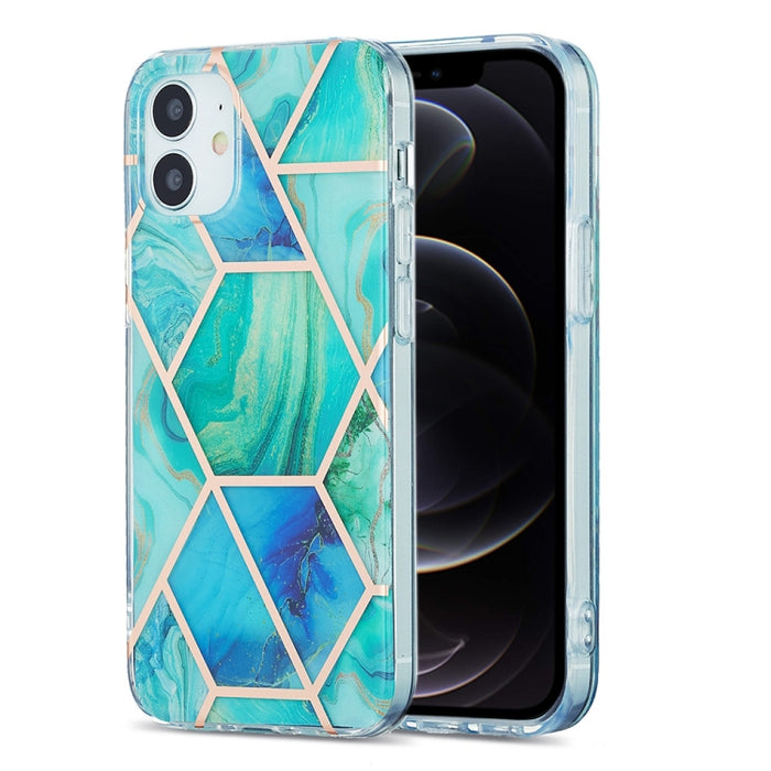 Estuche protector de TPU con patrón de mármol de galvanoplastia 3D