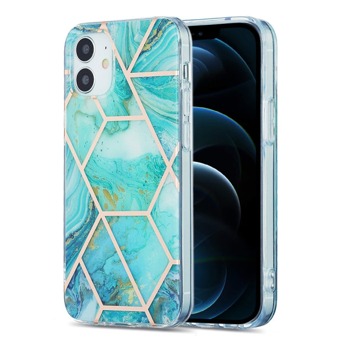 Estuche protector de TPU con patrón de mármol de galvanoplastia 3D