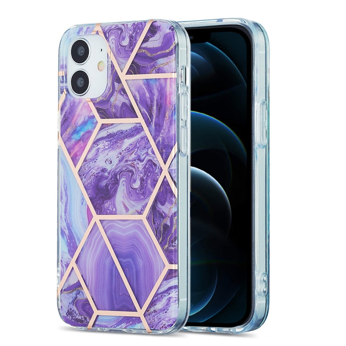 Estuche protector de TPU con patrón de mármol de galvanoplastia 3D