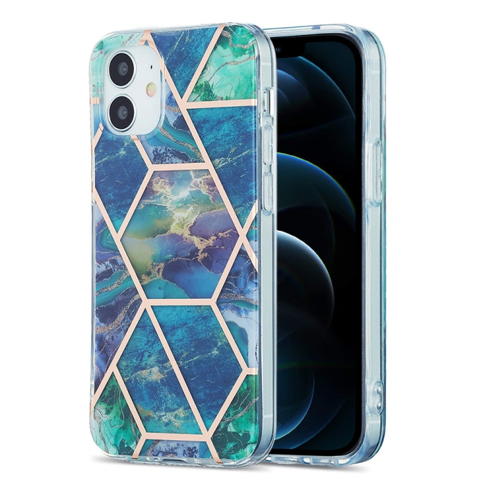 Estuche protector de TPU con patrón de mármol de galvanoplastia 3D