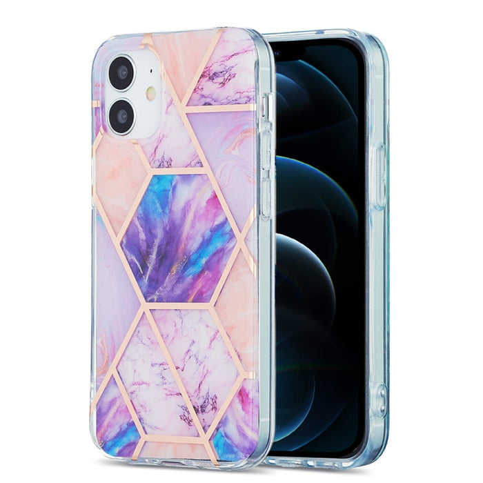 Estuche protector de TPU con patrón de mármol de galvanoplastia 3D