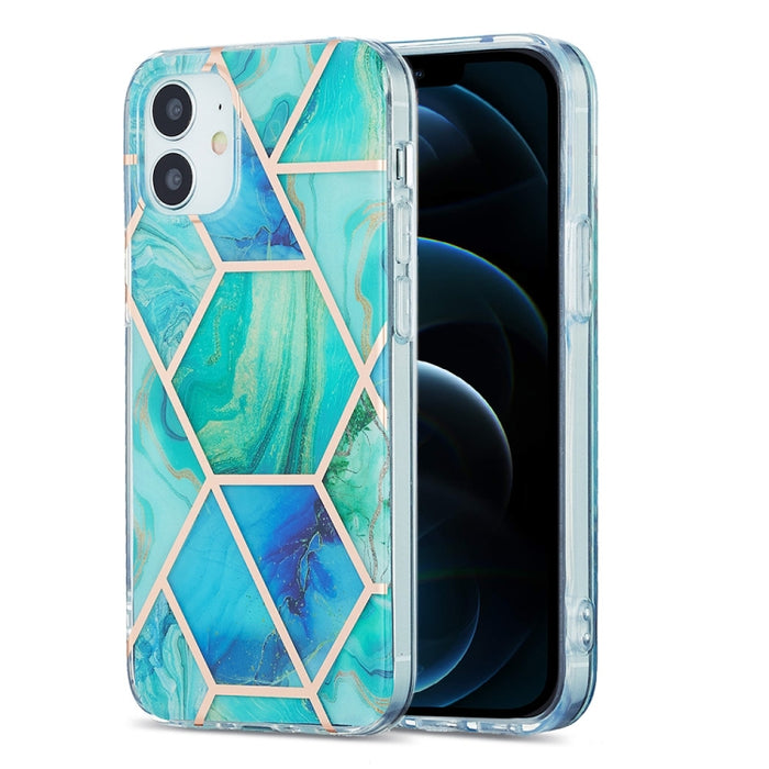 Estuche protector de TPU con patrón de mármol de galvanoplastia 3D