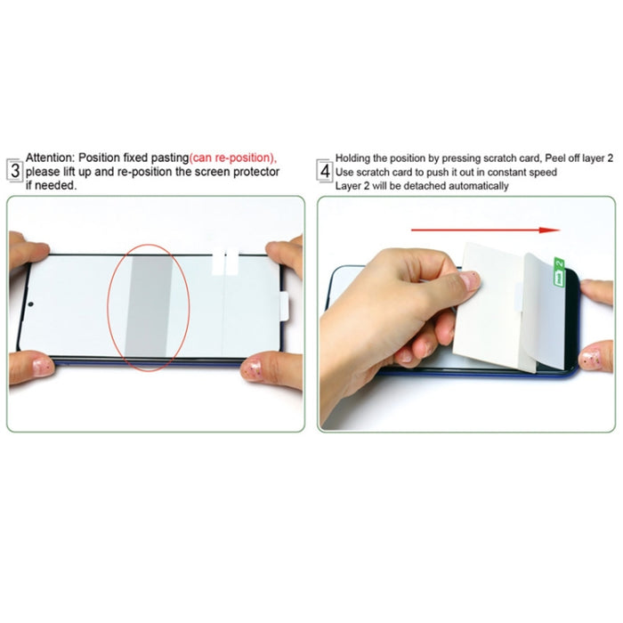 2 uds IMAK 0,15mm Protector de pantalla completa curvado película de hidrogel Protector trasero