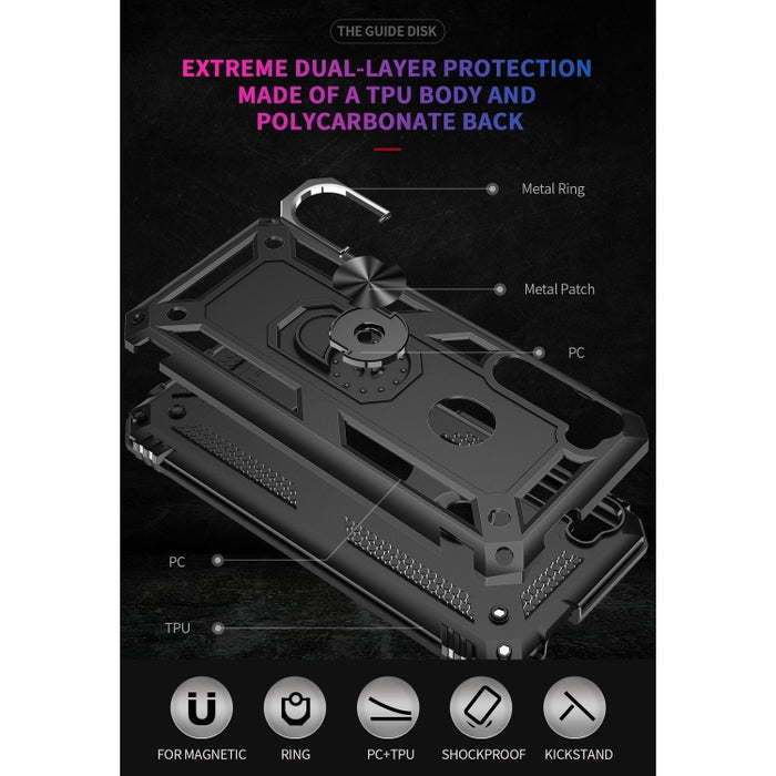 Funda protectora de TPU + PC a prueba de golpes con soporte giratorio de 360 grados, For Galaxy A52 5G / 4G, For Motorola Moto One Fusion Plus, For Xiaomi Mi 10T Pro 5G, For Huawei P Smart 2021