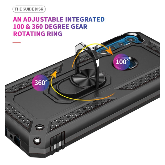 Funda protectora de TPU + PC a prueba de golpes con soporte giratorio de 360 grados, For Galaxy A52 5G / 4G, For Motorola Moto One Fusion Plus, For Xiaomi Mi 10T Pro 5G, For Huawei P Smart 2021