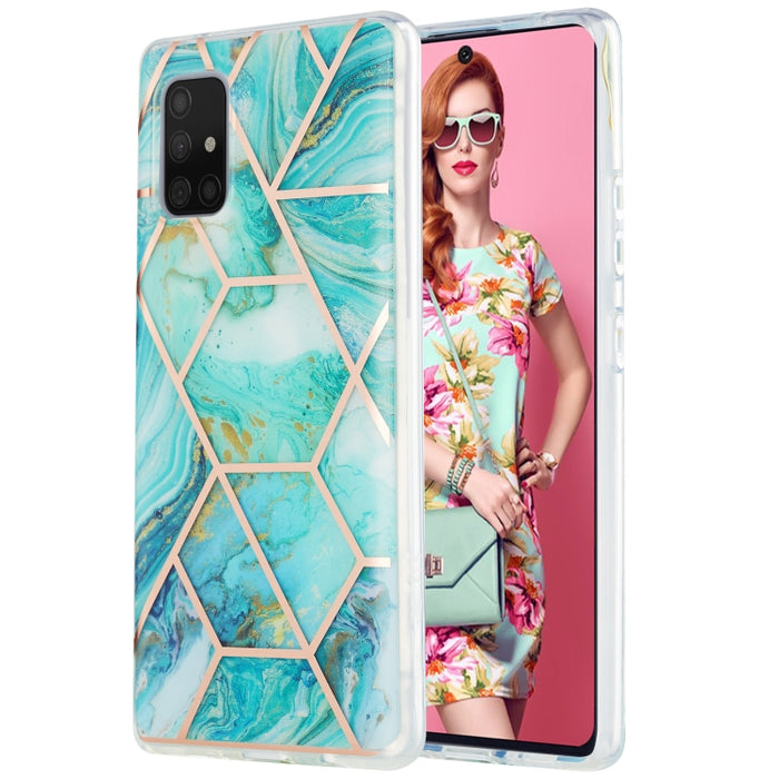 Estuche protector de TPU con patrón de mármol de galvanoplastia 3D, For Xiaomi Redmi Note 9S / 9 Pro / 9 Pro Max, For Samsung Galaxy A42 5G, For Samsung Galaxy A51 5G, For Samsung Galaxy A71 5G, For Samsung Galaxy M31, For Samsung Galaxy S20           ...