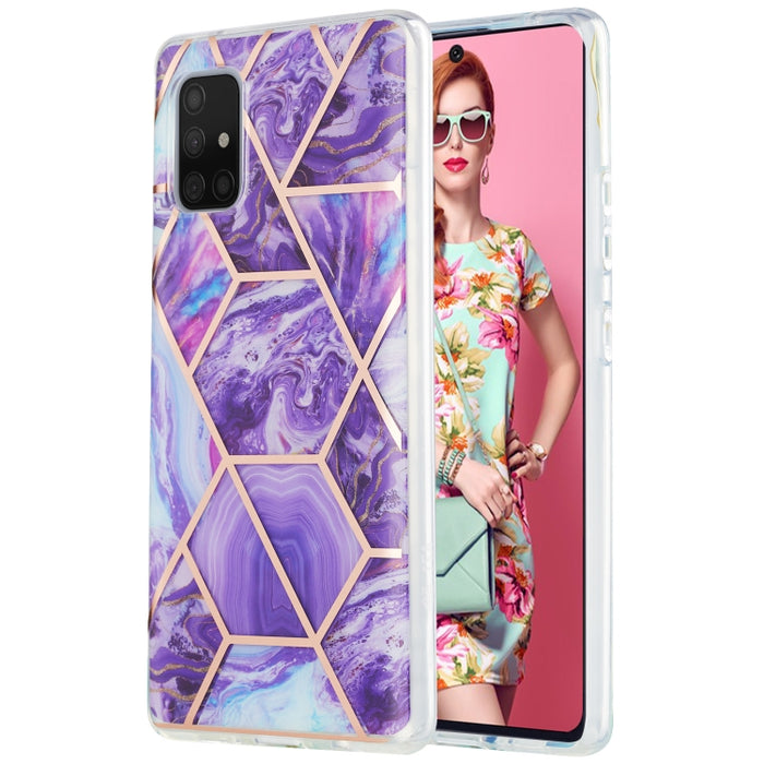 Estuche protector de TPU con patrón de mármol de galvanoplastia 3D, For Xiaomi Redmi Note 9S / 9 Pro / 9 Pro Max, For Samsung Galaxy A42 5G, For Samsung Galaxy A51 5G, For Samsung Galaxy A71 5G, For Samsung Galaxy M31, For Samsung Galaxy S20           ...
