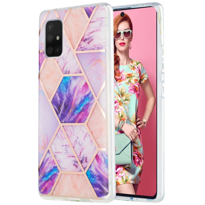Estuche protector de TPU con patrón de mármol de galvanoplastia 3D, For Xiaomi Redmi Note 9S / 9 Pro / 9 Pro Max, For Samsung Galaxy A42 5G, For Samsung Galaxy A51 5G, For Samsung Galaxy A71 5G, For Samsung Galaxy M31, For Samsung Galaxy S20           ...