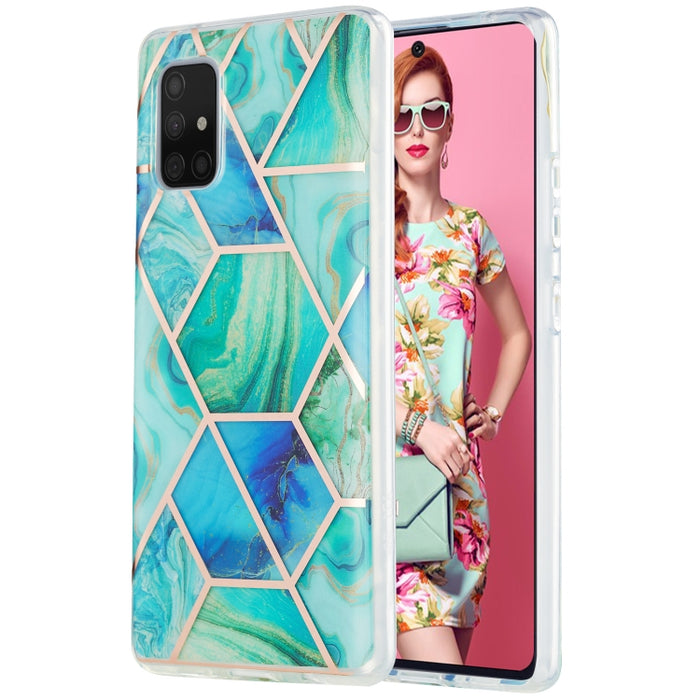 Estuche protector de TPU con patrón de mármol de galvanoplastia 3D, For Xiaomi Redmi Note 9S / 9 Pro / 9 Pro Max, For Samsung Galaxy A42 5G, For Samsung Galaxy A51 5G, For Samsung Galaxy A71 5G, For Samsung Galaxy M31, For Samsung Galaxy S20           ...