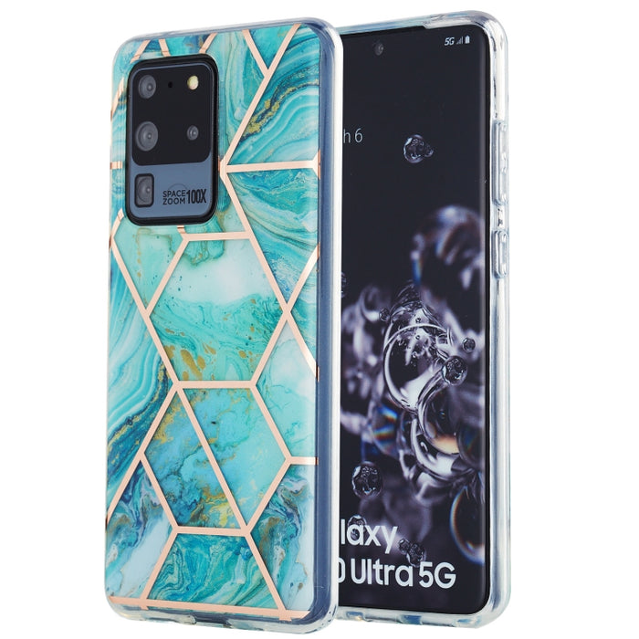 Estuche protector de TPU con patrón de mármol de galvanoplastia 3D, For Xiaomi Redmi Note 9S / 9 Pro / 9 Pro Max, For Samsung Galaxy A42 5G, For Samsung Galaxy A51 5G, For Samsung Galaxy A71 5G, For Samsung Galaxy M31, For Samsung Galaxy S20           ...