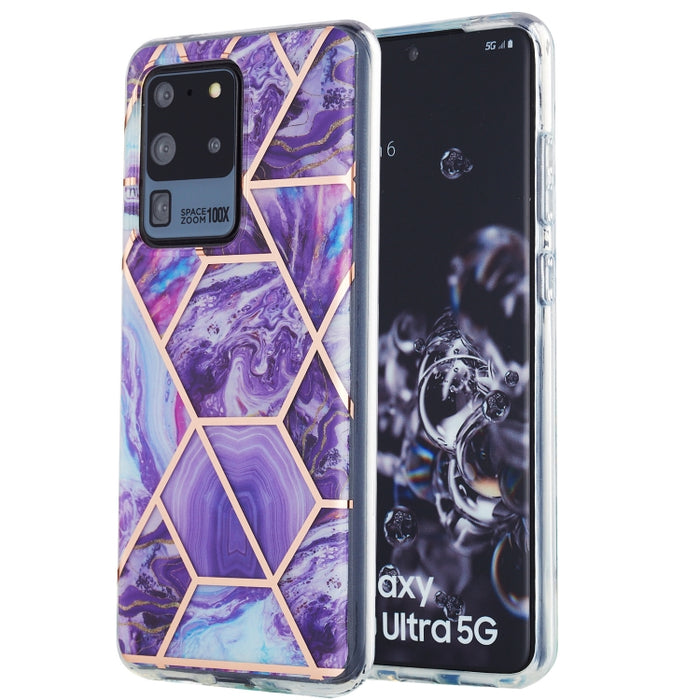 Estuche protector de TPU con patrón de mármol de galvanoplastia 3D, For Xiaomi Redmi Note 9S / 9 Pro / 9 Pro Max, For Samsung Galaxy A42 5G, For Samsung Galaxy A51 5G, For Samsung Galaxy A71 5G, For Samsung Galaxy M31, For Samsung Galaxy S20           ...