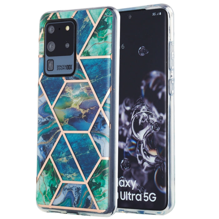 Estuche protector de TPU con patrón de mármol de galvanoplastia 3D, For Xiaomi Redmi Note 9S / 9 Pro / 9 Pro Max, For Samsung Galaxy A42 5G, For Samsung Galaxy A51 5G, For Samsung Galaxy A71 5G, For Samsung Galaxy M31, For Samsung Galaxy S20           ...