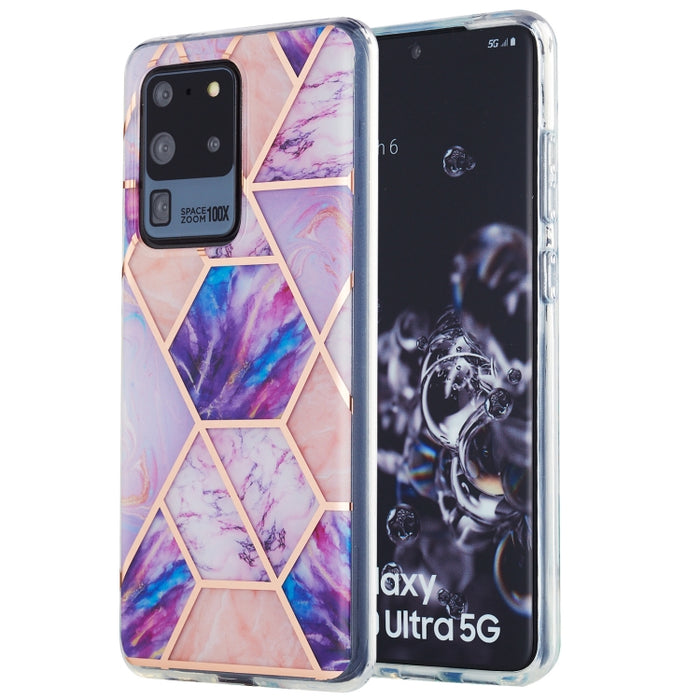 Estuche protector de TPU con patrón de mármol de galvanoplastia 3D, For Xiaomi Redmi Note 9S / 9 Pro / 9 Pro Max, For Samsung Galaxy A42 5G, For Samsung Galaxy A51 5G, For Samsung Galaxy A71 5G, For Samsung Galaxy M31, For Samsung Galaxy S20           ...