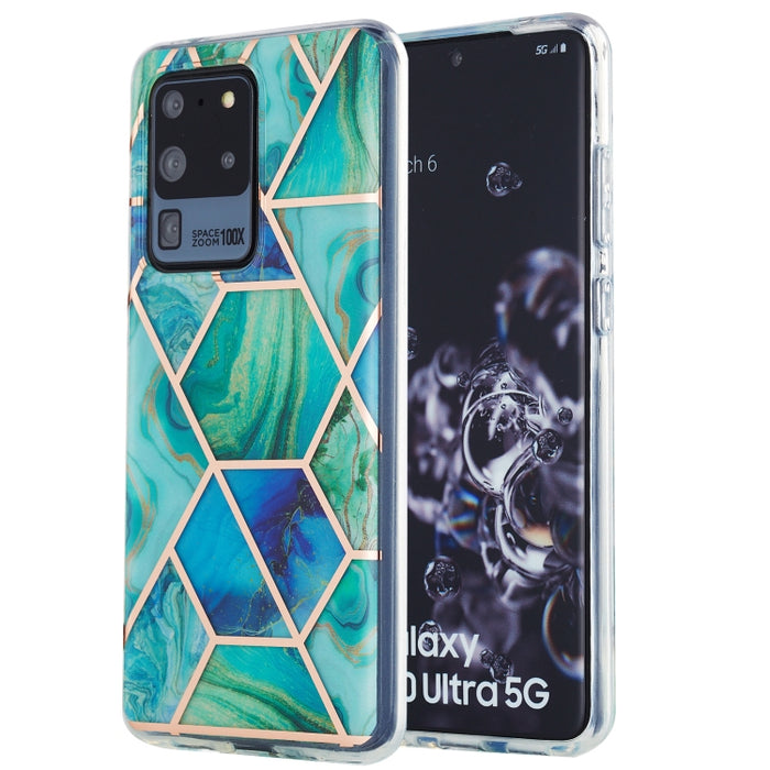 Estuche protector de TPU con patrón de mármol de galvanoplastia 3D, For Xiaomi Redmi Note 9S / 9 Pro / 9 Pro Max, For Samsung Galaxy A42 5G, For Samsung Galaxy A51 5G, For Samsung Galaxy A71 5G, For Samsung Galaxy M31, For Samsung Galaxy S20           ...