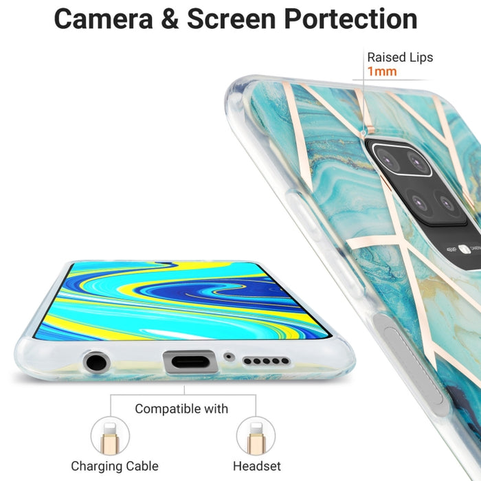 Estuche protector de TPU con patrón de mármol de galvanoplastia 3D, For Xiaomi Redmi Note 9S / 9 Pro / 9 Pro Max, For Samsung Galaxy A42 5G, For Samsung Galaxy A51 5G, For Samsung Galaxy A71 5G, For Samsung Galaxy M31, For Samsung Galaxy S20           ...