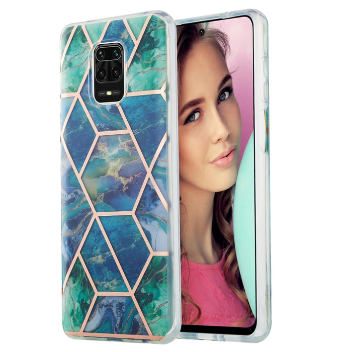 Estuche protector de TPU con patrón de mármol de galvanoplastia 3D, For Xiaomi Redmi Note 9S / 9 Pro / 9 Pro Max, For Samsung Galaxy A42 5G, For Samsung Galaxy A51 5G, For Samsung Galaxy A71 5G, For Samsung Galaxy M31, For Samsung Galaxy S20           ...