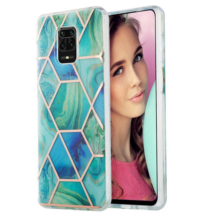 Estuche protector de TPU con patrón de mármol de galvanoplastia 3D, For Xiaomi Redmi Note 9S / 9 Pro / 9 Pro Max, For Samsung Galaxy A42 5G, For Samsung Galaxy A51 5G, For Samsung Galaxy A71 5G, For Samsung Galaxy M31, For Samsung Galaxy S20           ...