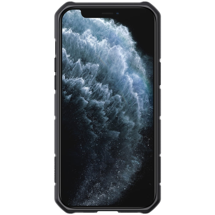 Estuche protector NILLKIN CamShield Armor a prueba de golpes con soporte de anillo invisible, For iPhone 12 Pro Max